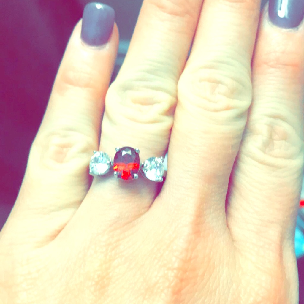 Sterling Silver Ruby Ring